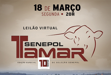 LEILÃO VIRTUAL SENEPOL TAMAR - De Olho na Fazenda - de 12/03 a 15/03