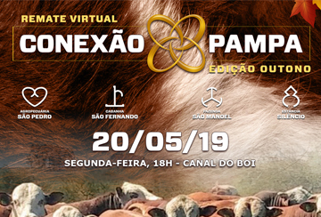 REMATE VIRTUAL CONEXÃO PAMPA - EDIÇÃO OUTONO - DE OLHO NA FAZENDA DE 15 A 17/05