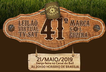 41º LEILÃO VIRTUAL TV-SAT MARCA SOL GUZERÁ