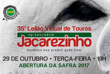 35º LEILÃO VIRTUAL DE TOUROS AGROPECUARIA JACAREZINHO