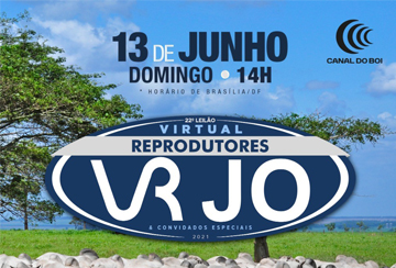 22º LEILÃO VIRTUAL REPRODUTORES VR JO & CONVIDADOS ESPECIAIS