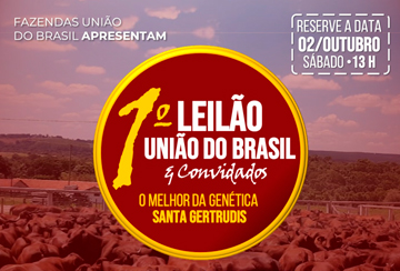 1º LEILÃO UNIÃO DO BRASIL E CONVIDADOS