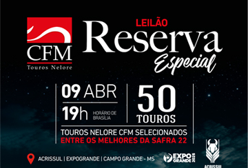 LEILÃO RESERVA ESPECIAL CFM