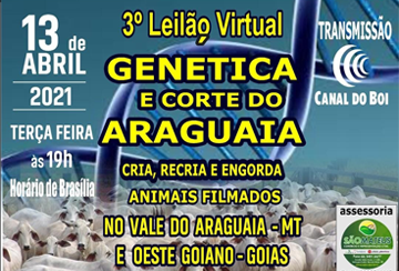 3º LEILÃO VIRTUAL GENÉTICA E CORTE DO ARAGUAIA