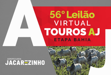 56º LEILÃO VIRTUAL TOUROS AGROPECUÁRIA JACAREZINHO - ETAPA BAHIA