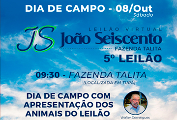 DIA DE CAMPO 5º LEILÃO VIRTUAL JOÃO SEISCENTO