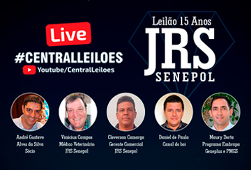 LIVE LEILÃO 15 ANOS JRS SENEPOL