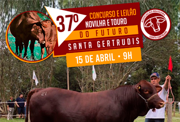 37º CONCURSO E LEILÃO NOVILHA E TOURO DO FUTURO SANTA GERTRUDIS