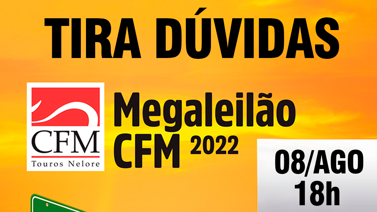 TIRA DÚVIDAS - MEGA LEILÃO CFM 2022